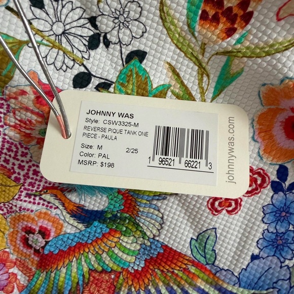 NWT JOHNNY WAS Reverse Pique Tank One Piece Paula M - Picture 9 of 11